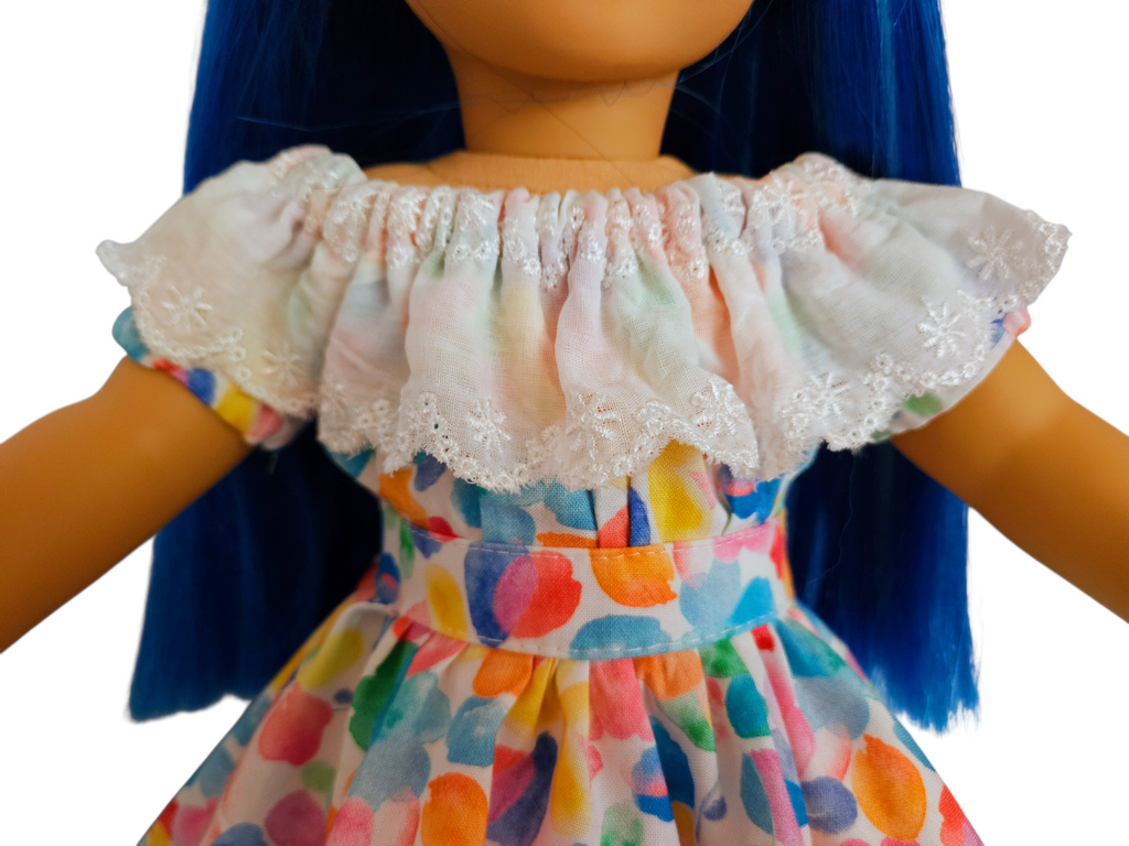 Colorful Fiesta Gown for the 18 inch doll