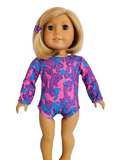 Multi Color Sparkly Leotard - handmade/AG doll/18 inch doll (Copy)