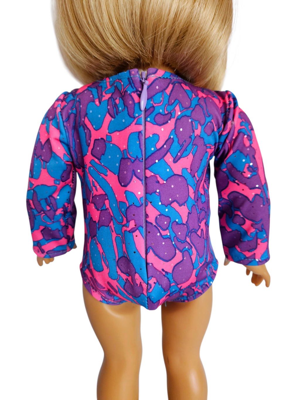Multi Color Sparkly Leotard - handmade/AG doll/18 inch doll (Copy)