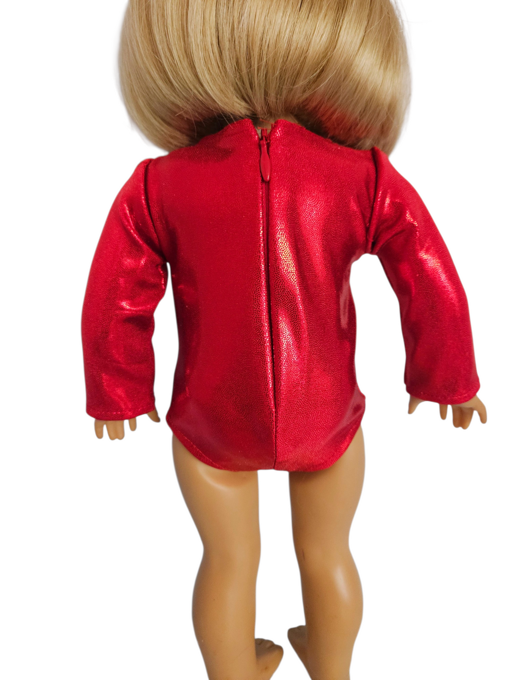 Red White Blue Spandex Gymnastic Leotard/handmade/AG doll/18 inch doll