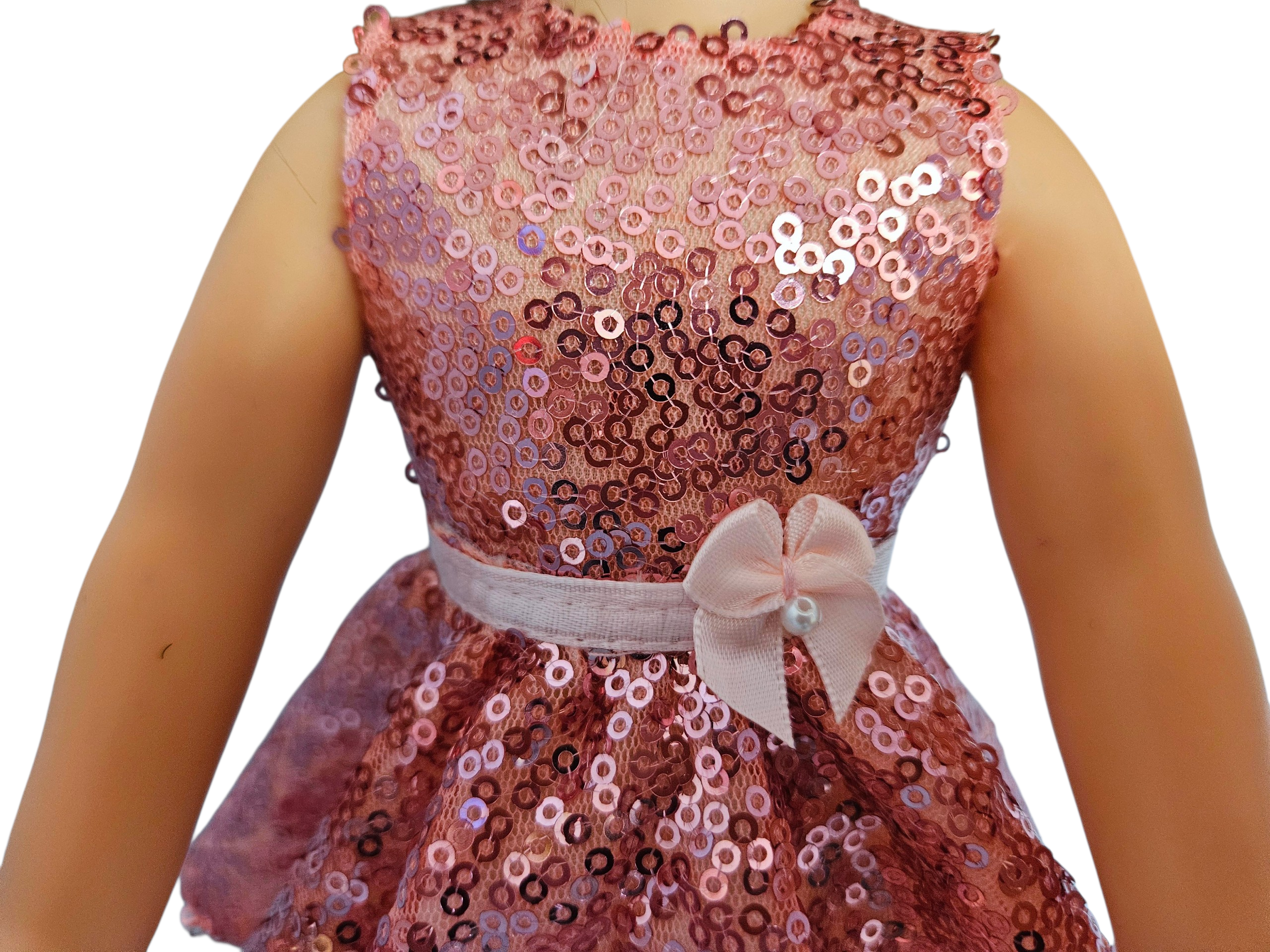 Wellie Wisher Dusty Rose Sequin Dress #10