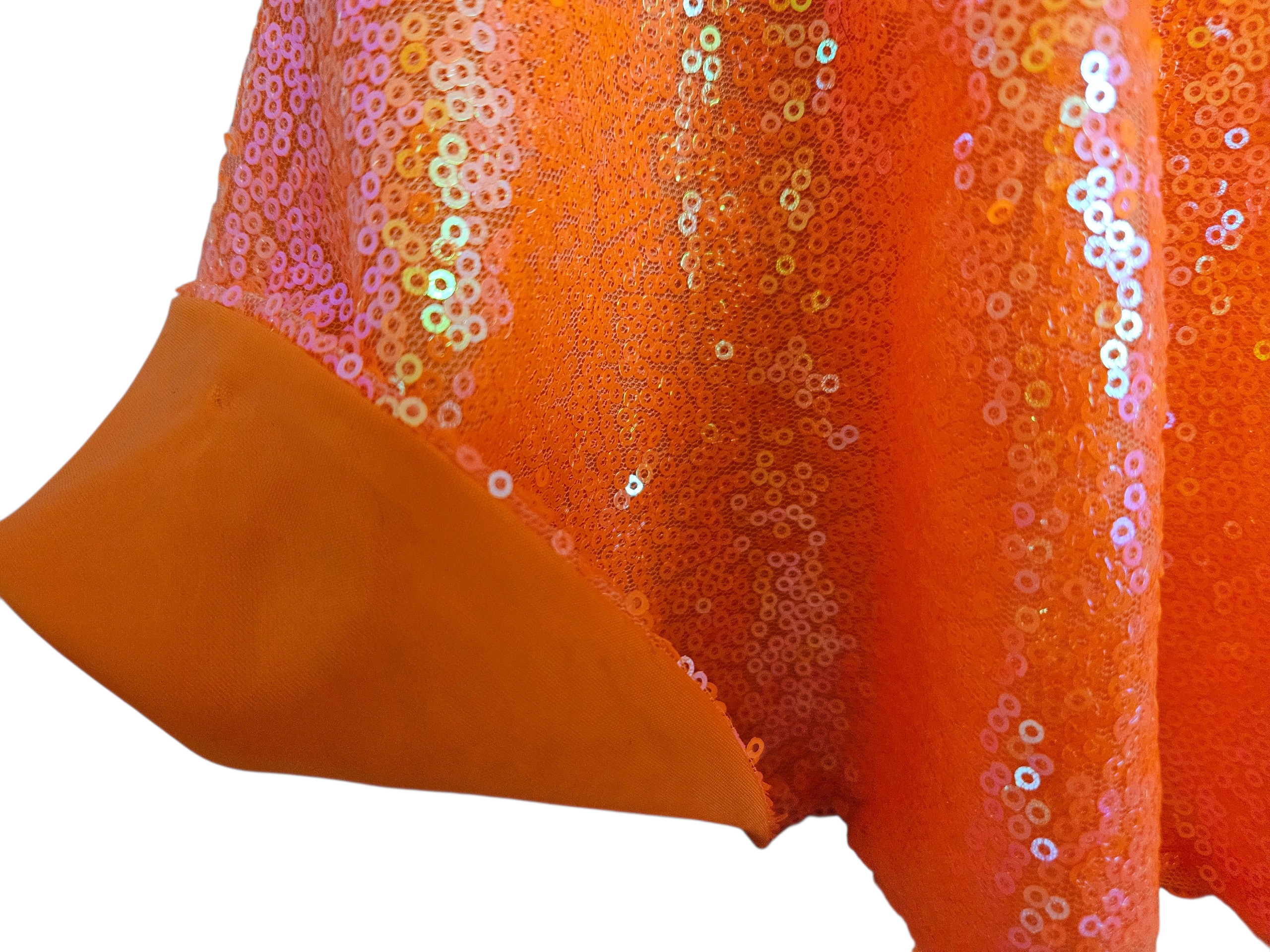 18 inch doll Orange Sequin Gown #400