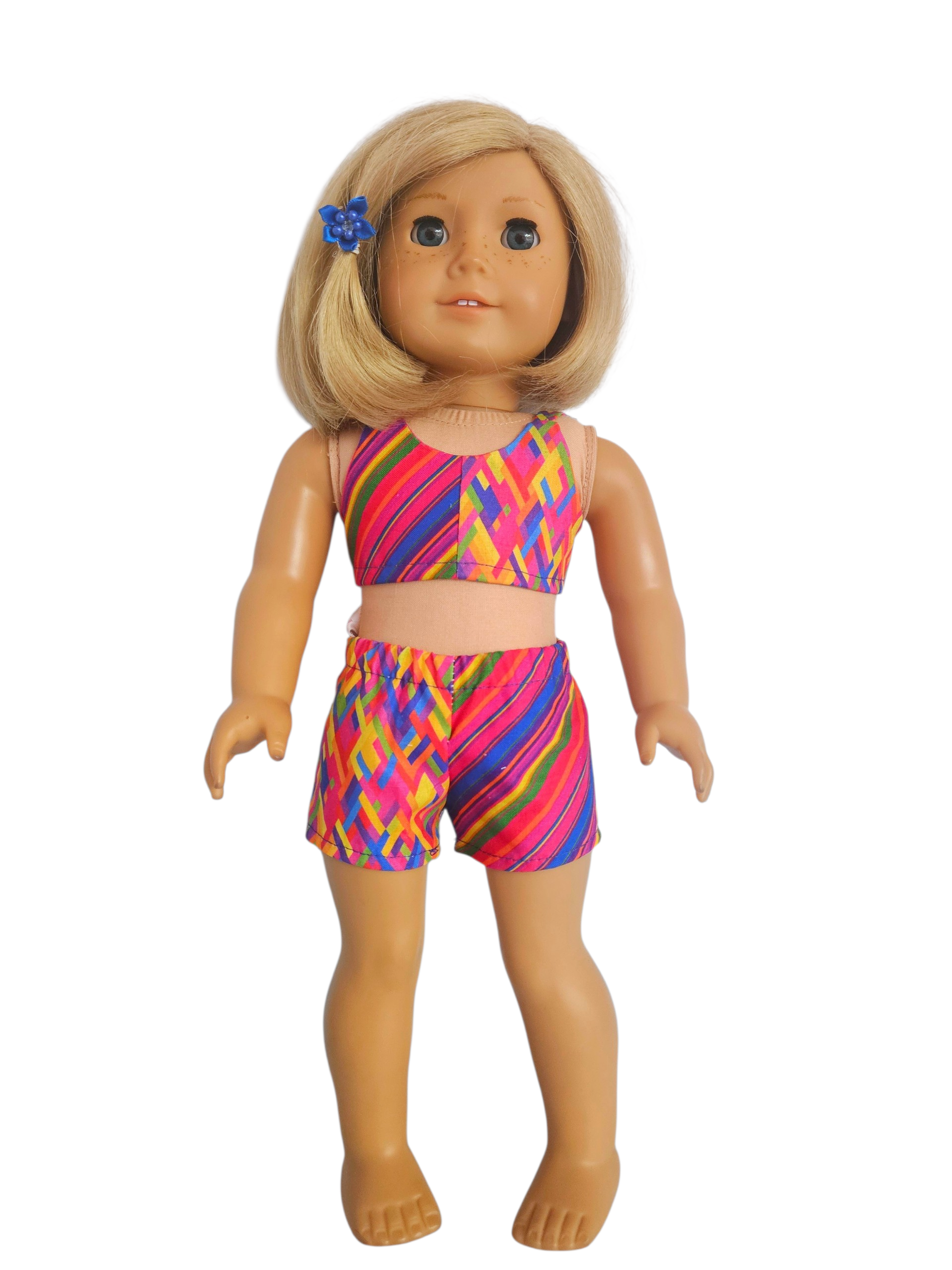 18 inch doll Multi Color Shorts Outfit