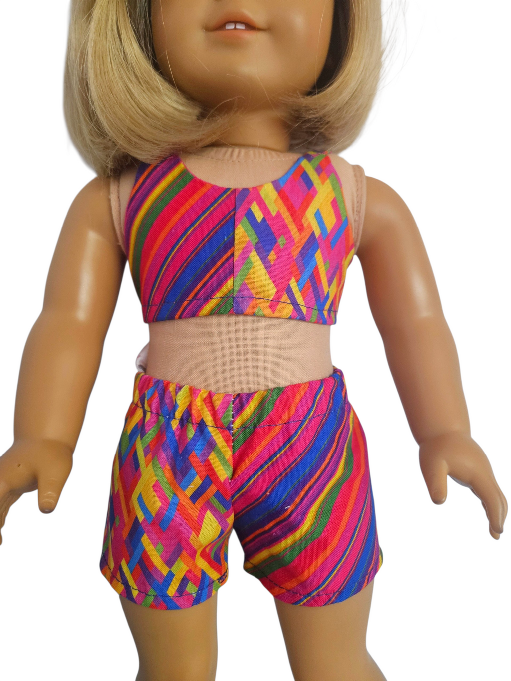 18 inch doll Multi Color Shorts Outfit