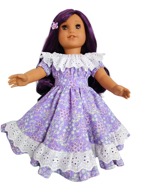 18 inch doll - Gown Floral