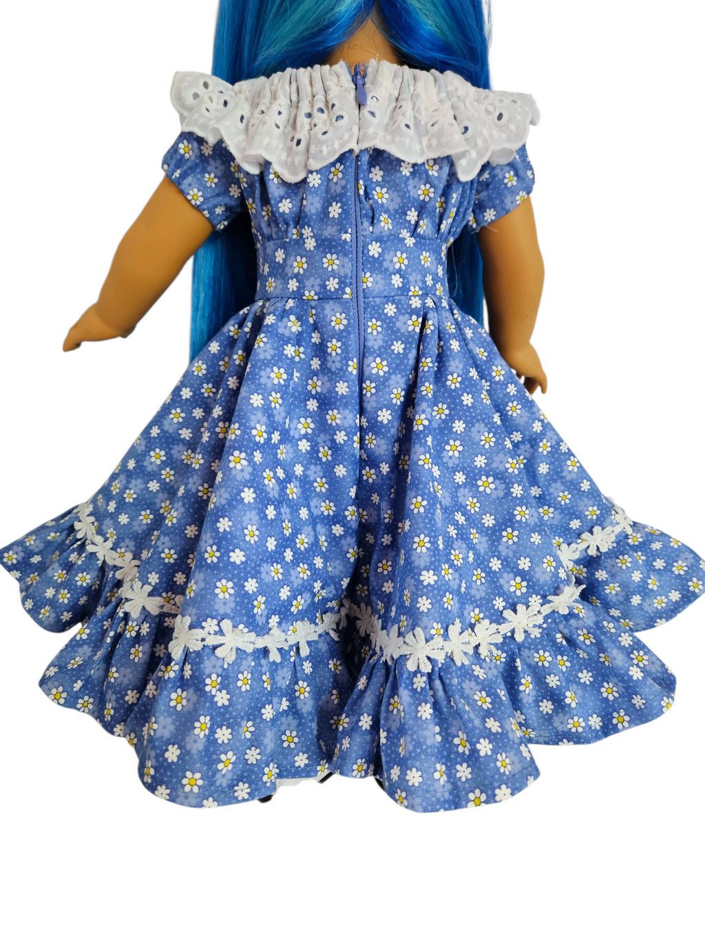 18 inch doll Blue Festive Gown