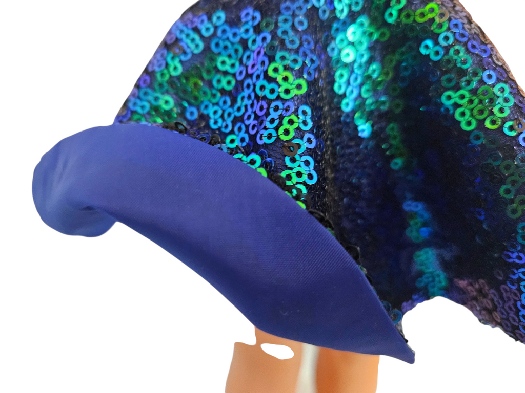 Wellie Wisher Blue Green Sequin Dress #22