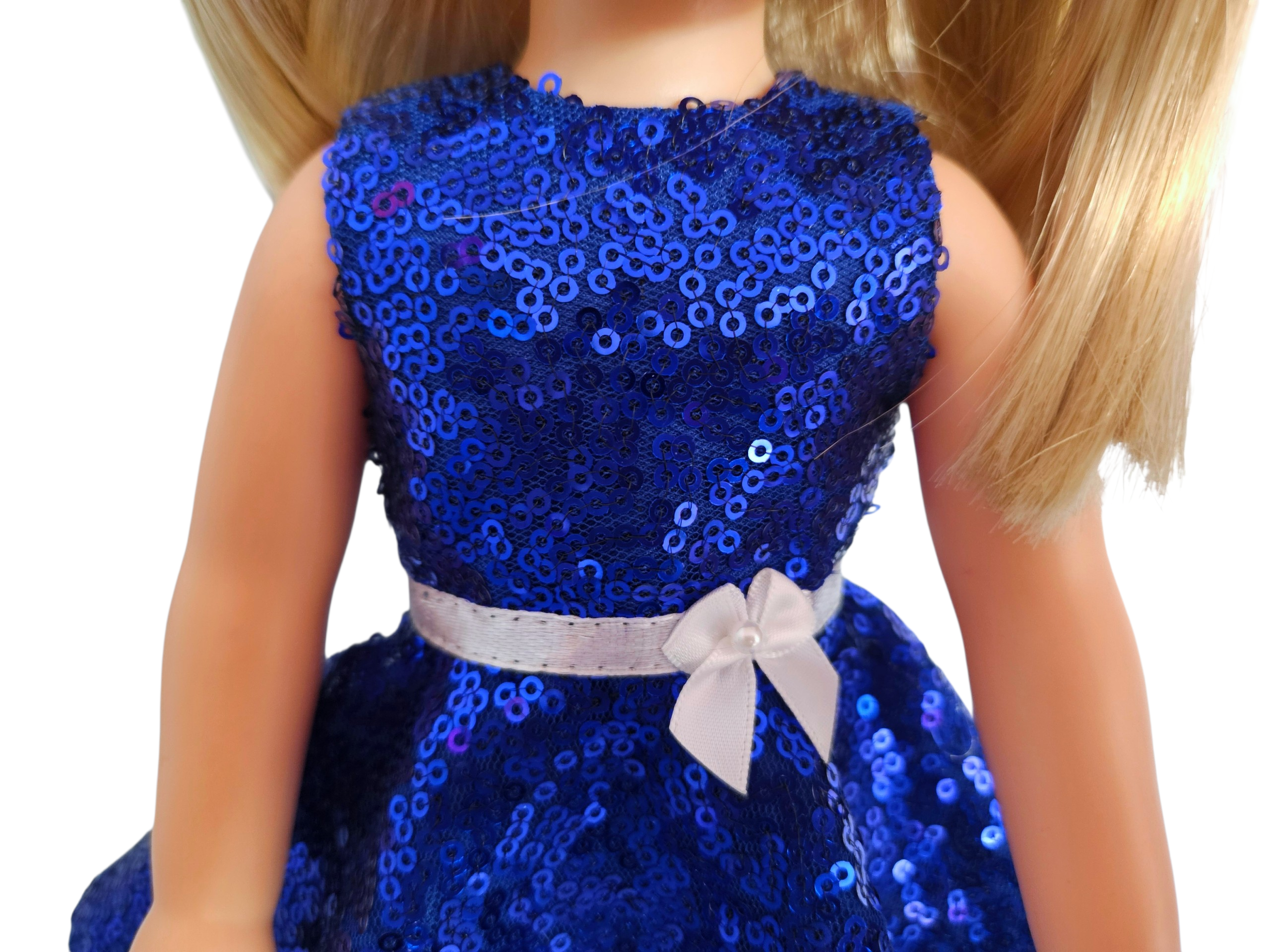 Wellie Wisher Blue Sequin Dress #21