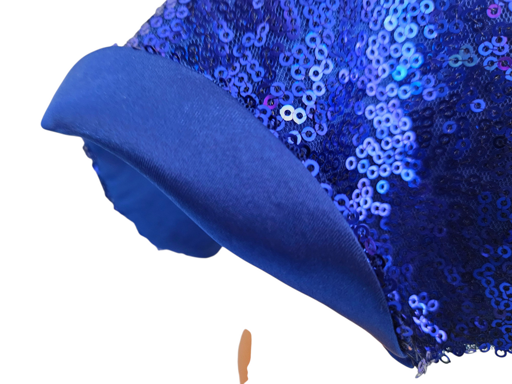 Wellie Wisher Blue Sequin Dress #21