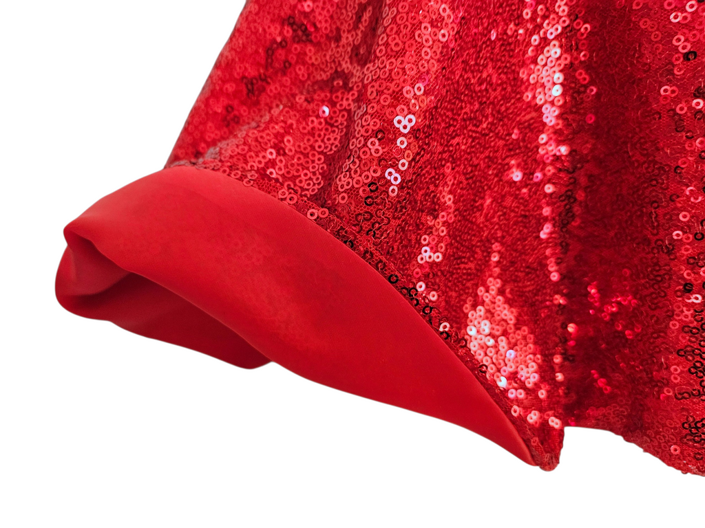 18 inch doll Red Sequin Gown and Boa