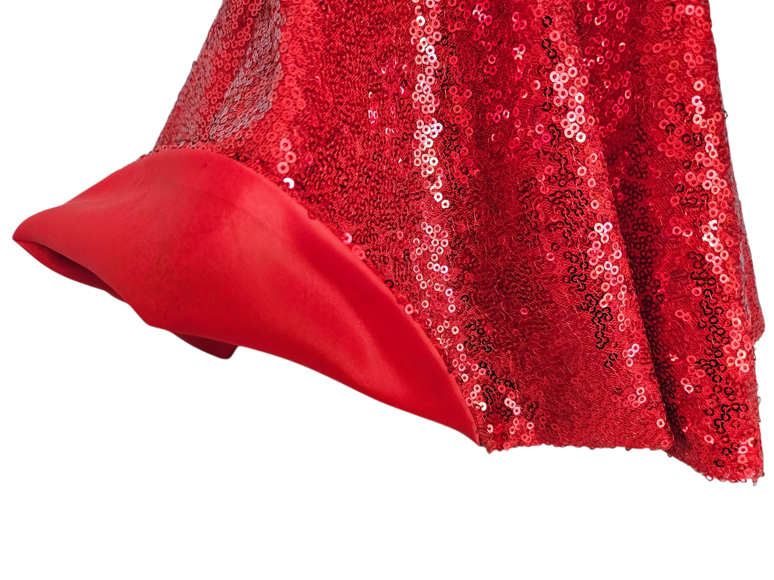 18 inch doll Red Sequin Gown & Boa #309