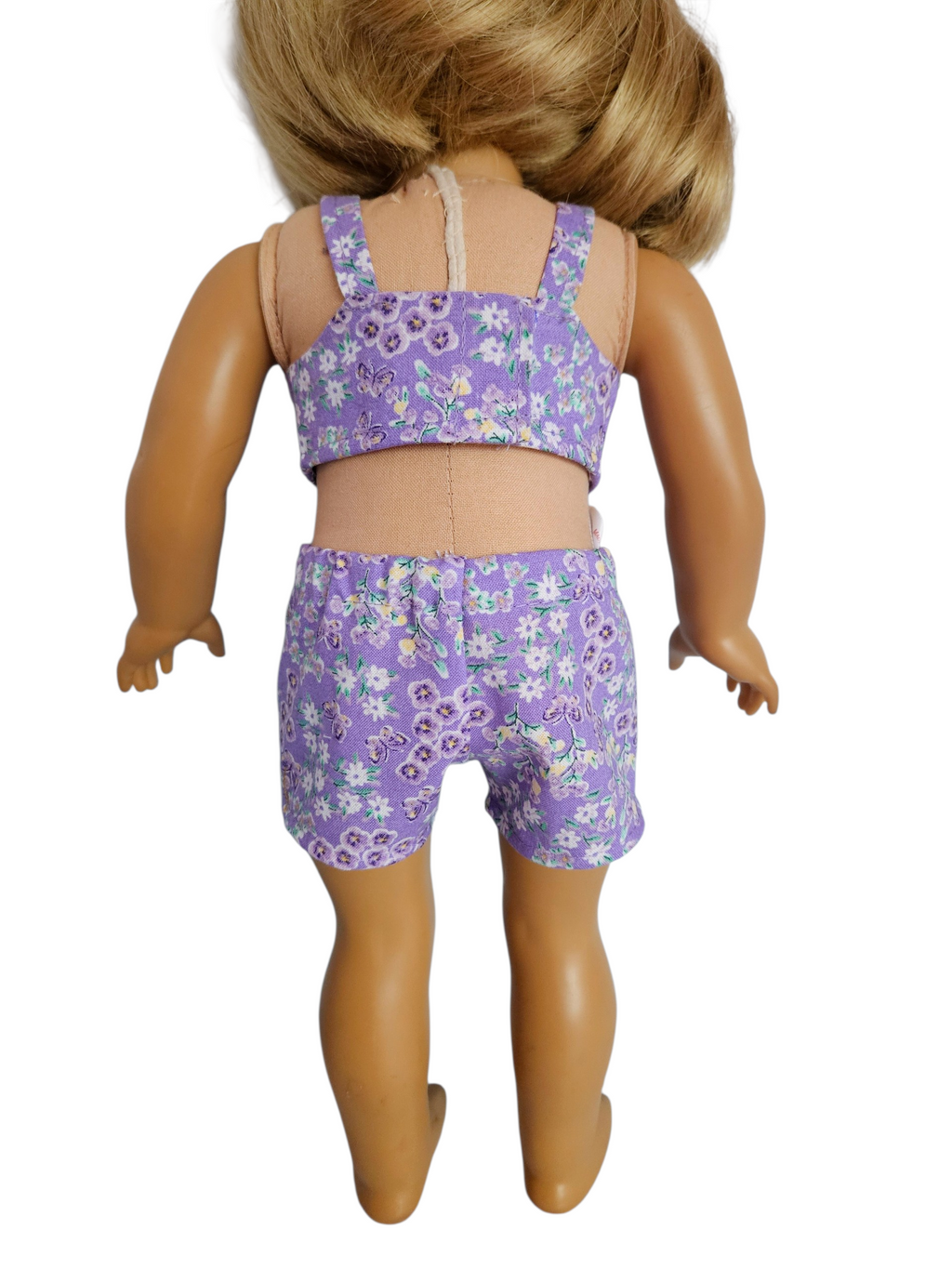 18 inch doll Lilac Floral Shorts Outfit