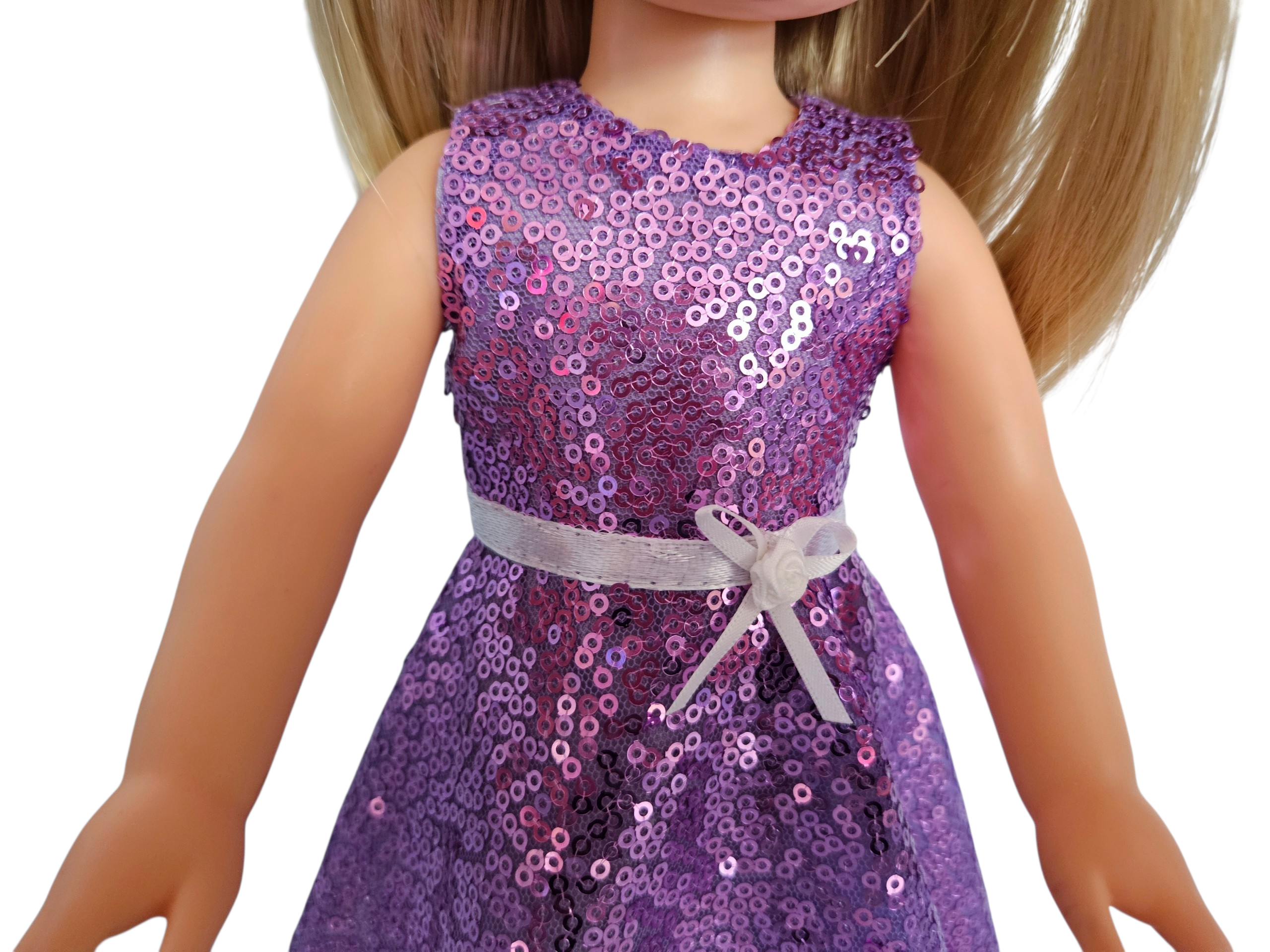Wellie Wisher Purple Sequin Gown #56