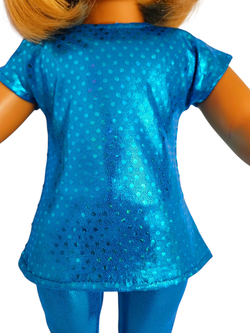 18 inch doll Turquoise Top and Leggings