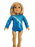 18 inch doll Turquoise Gymnastic Leotard