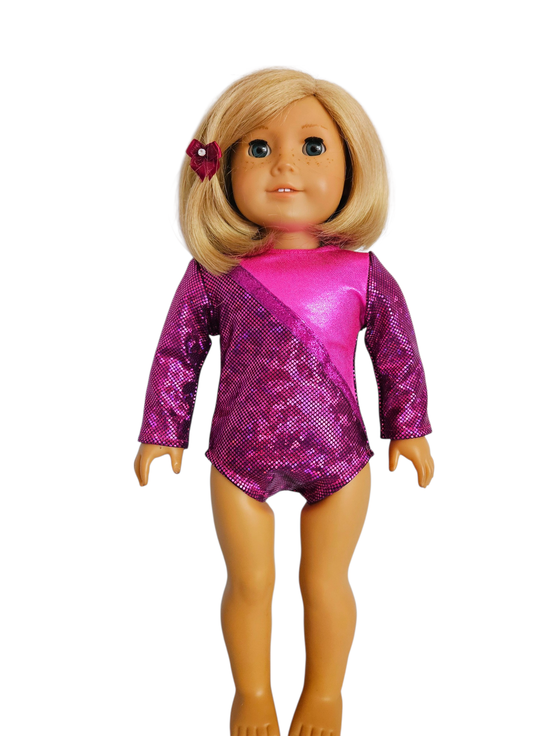 18 inch doll Fushia Gymnastic Leotard