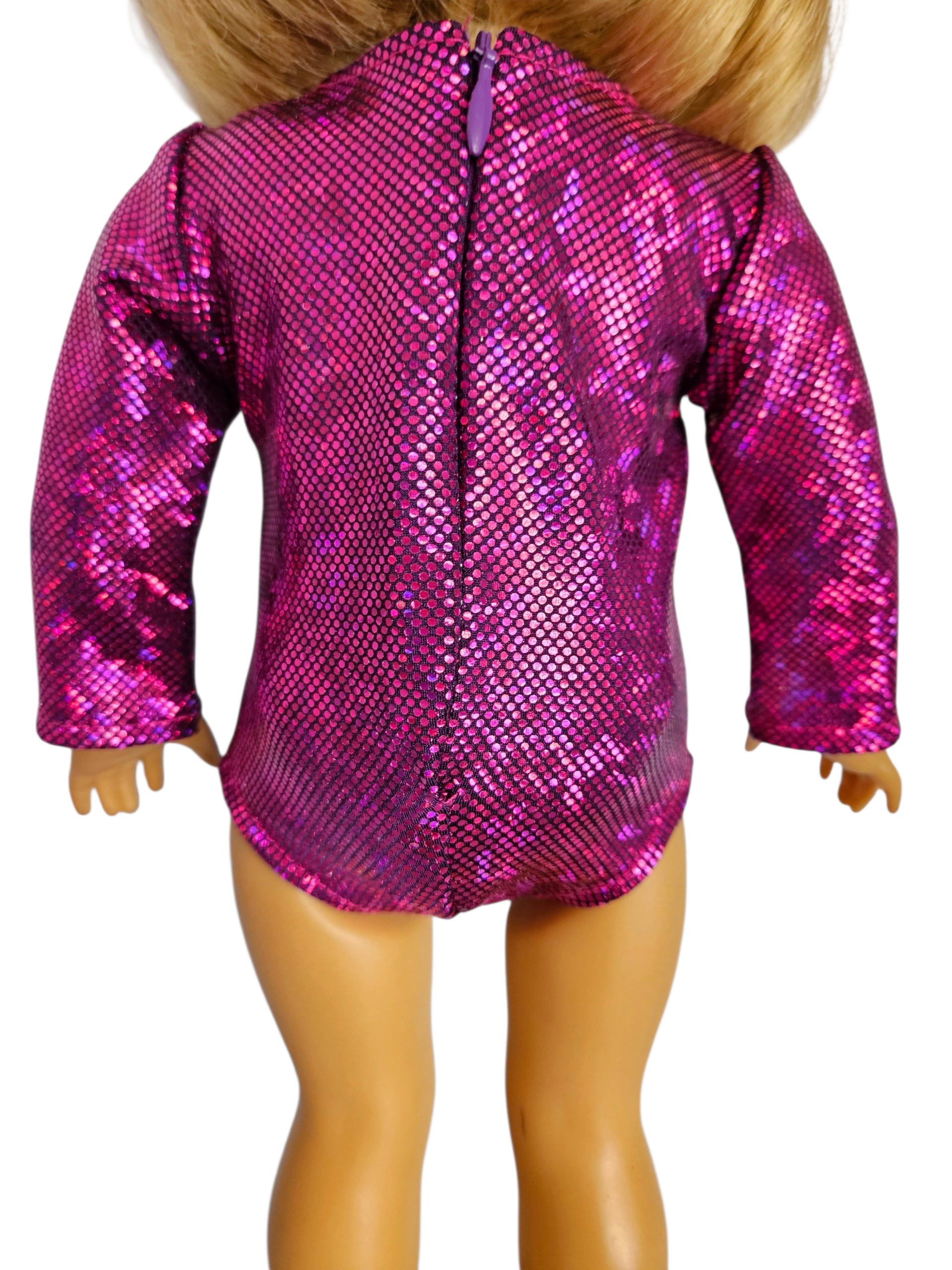 18 inch doll Fushia Gymnastic Leotard