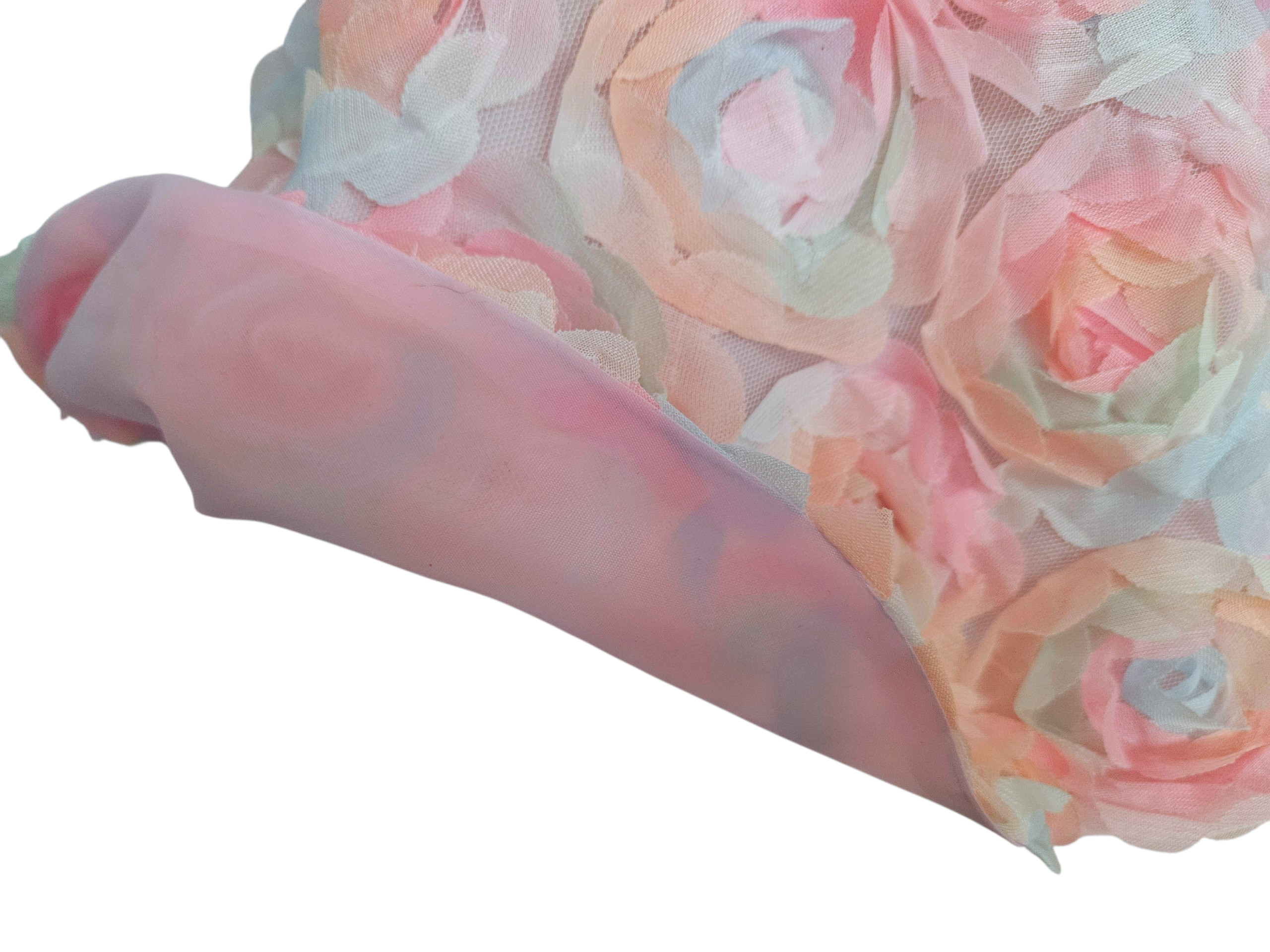 18 inch doll Pink Pastel Floral 3D Gown