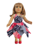 18 inch doll Patchwork Handkerchief Dress