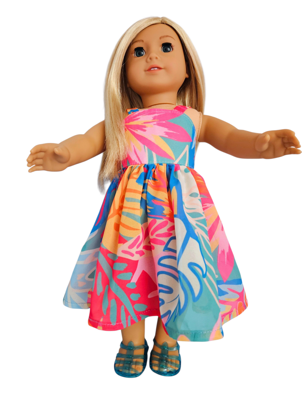 18 inch doll Tropical Summer Dress
