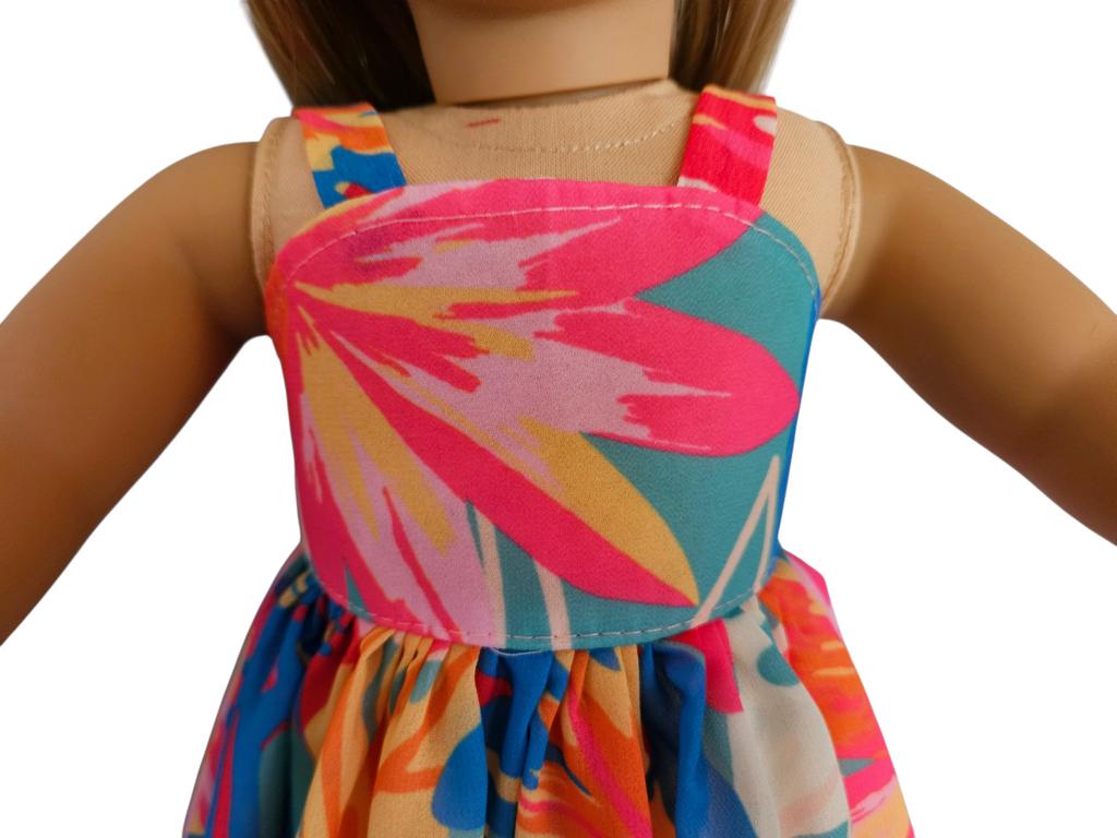 18 inch doll Tropical Summer Dress