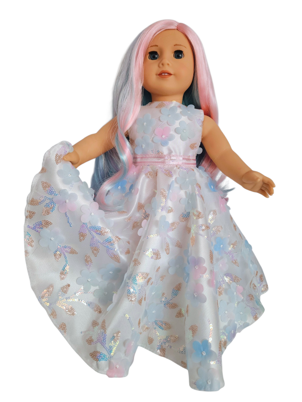 18 inch doll Pretty Petals Gown