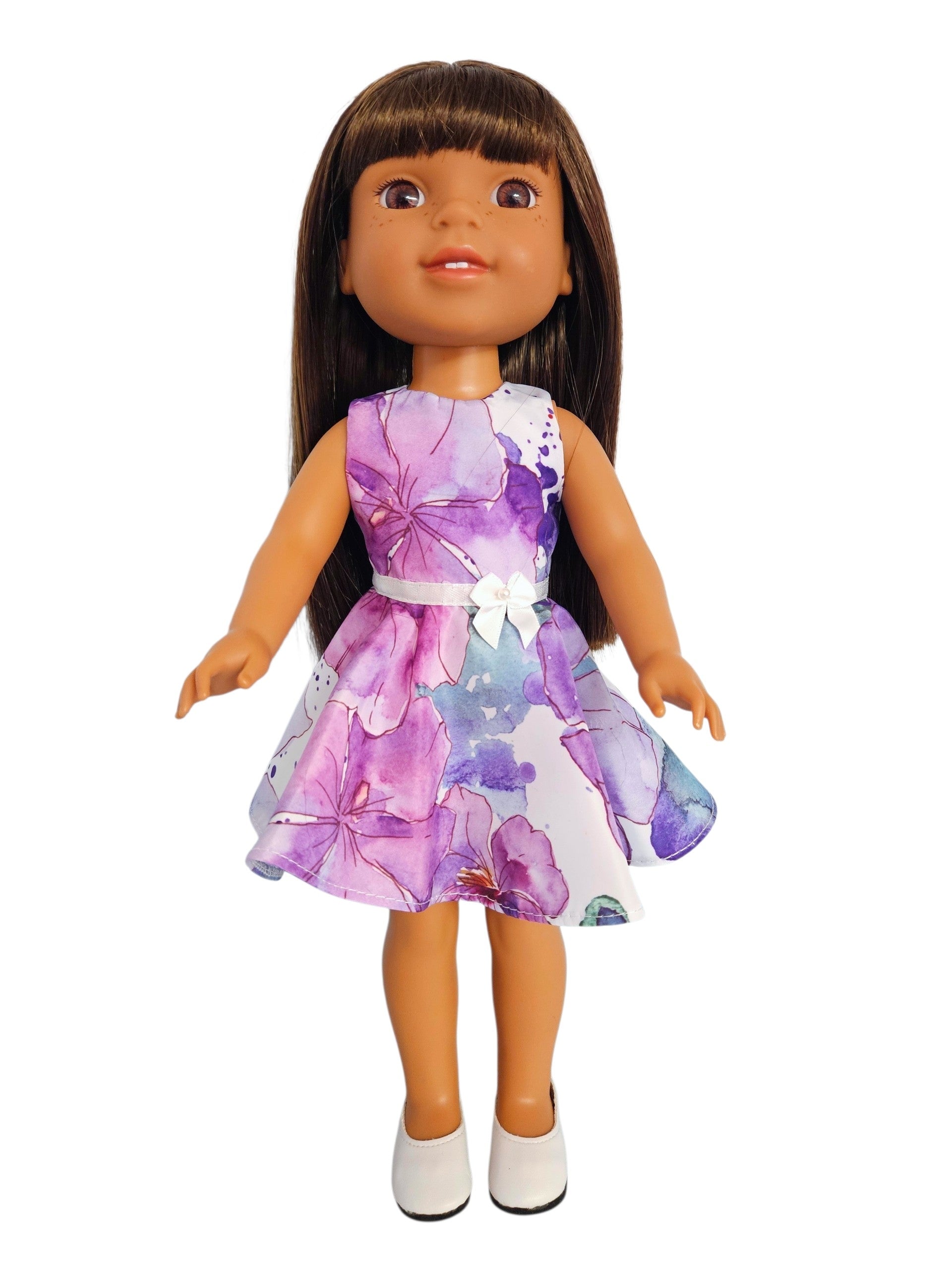 Wellie Wisher Purple Floral Summer Dress #37
