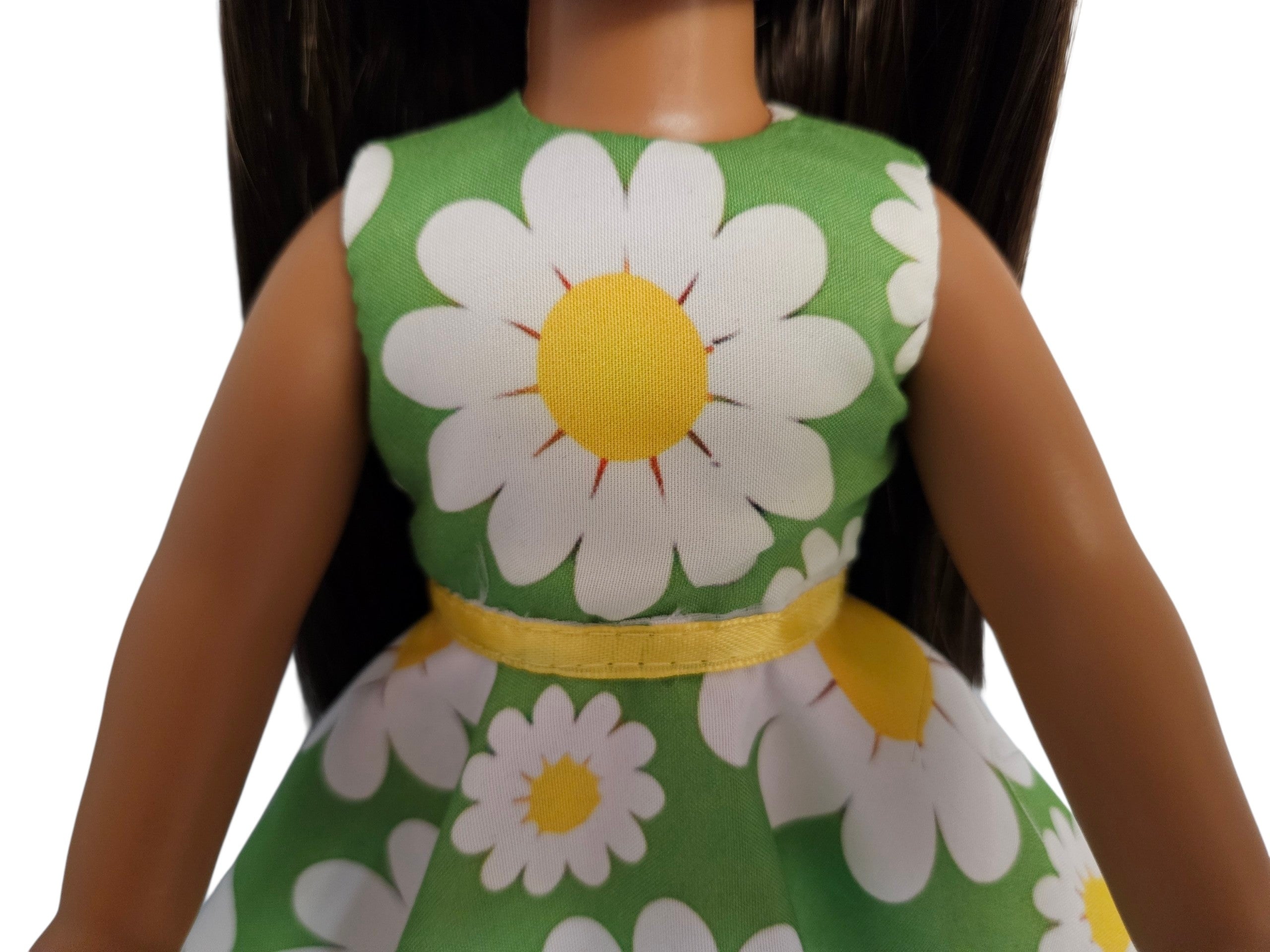Wellie Wisher Green White Daisy Dress - #38
