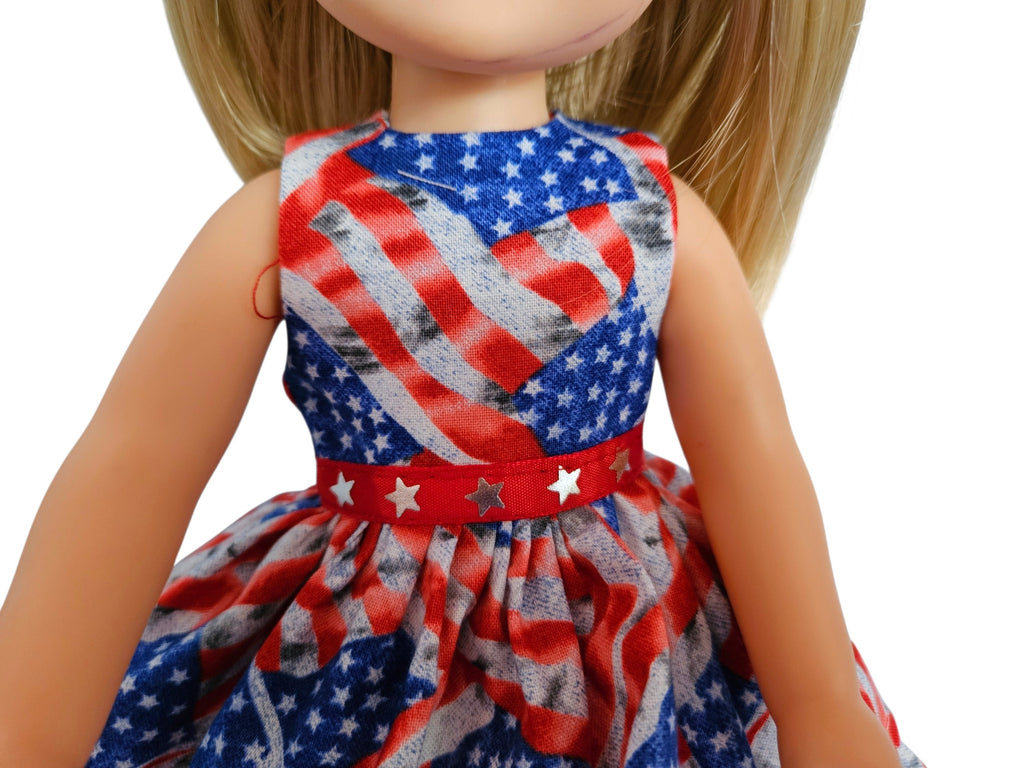 Wellie Wisher Stars & Stripes Ruffled Gjown