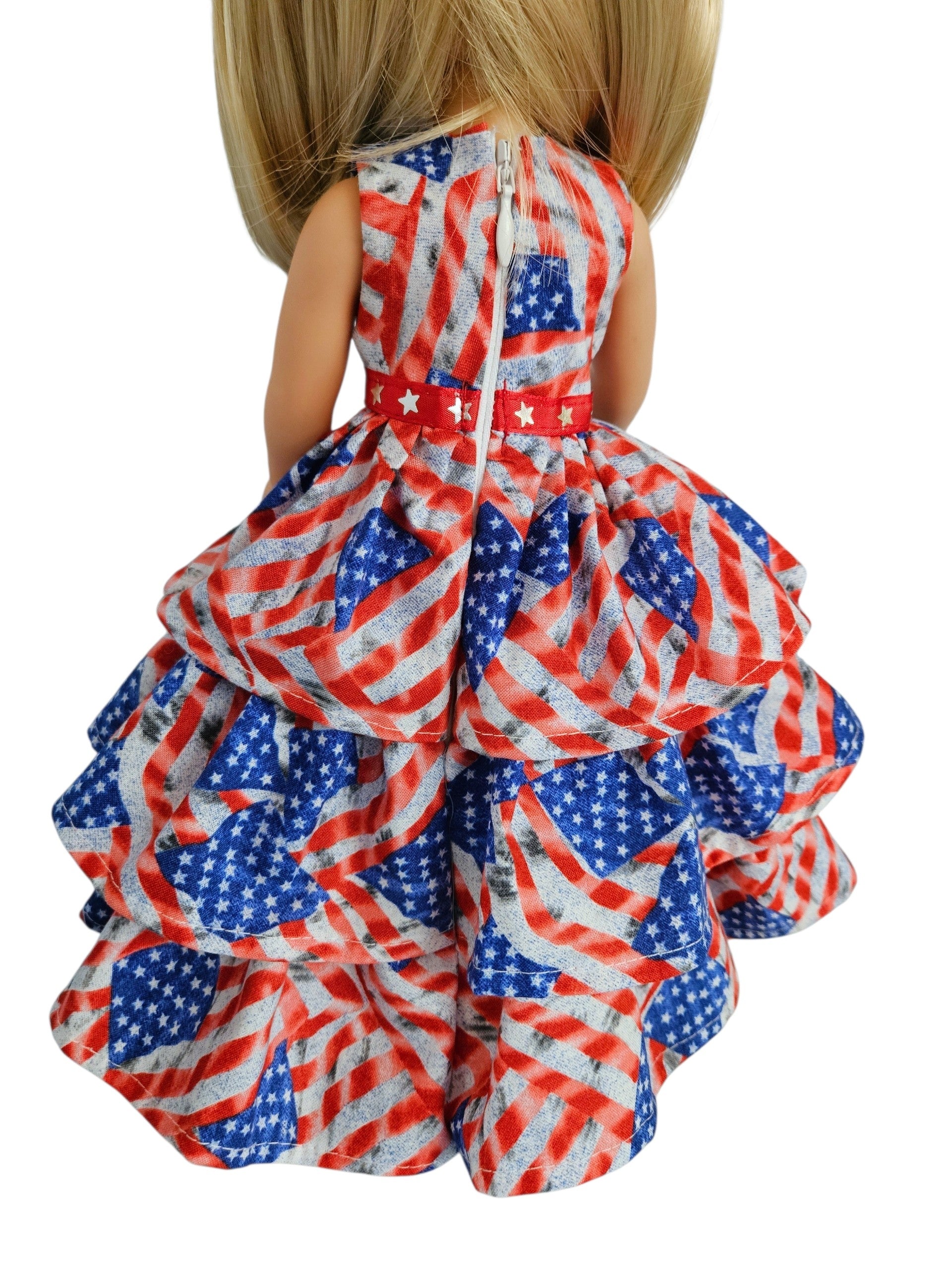 Wellie Wisher Stars & Stripes Ruffled Gjown