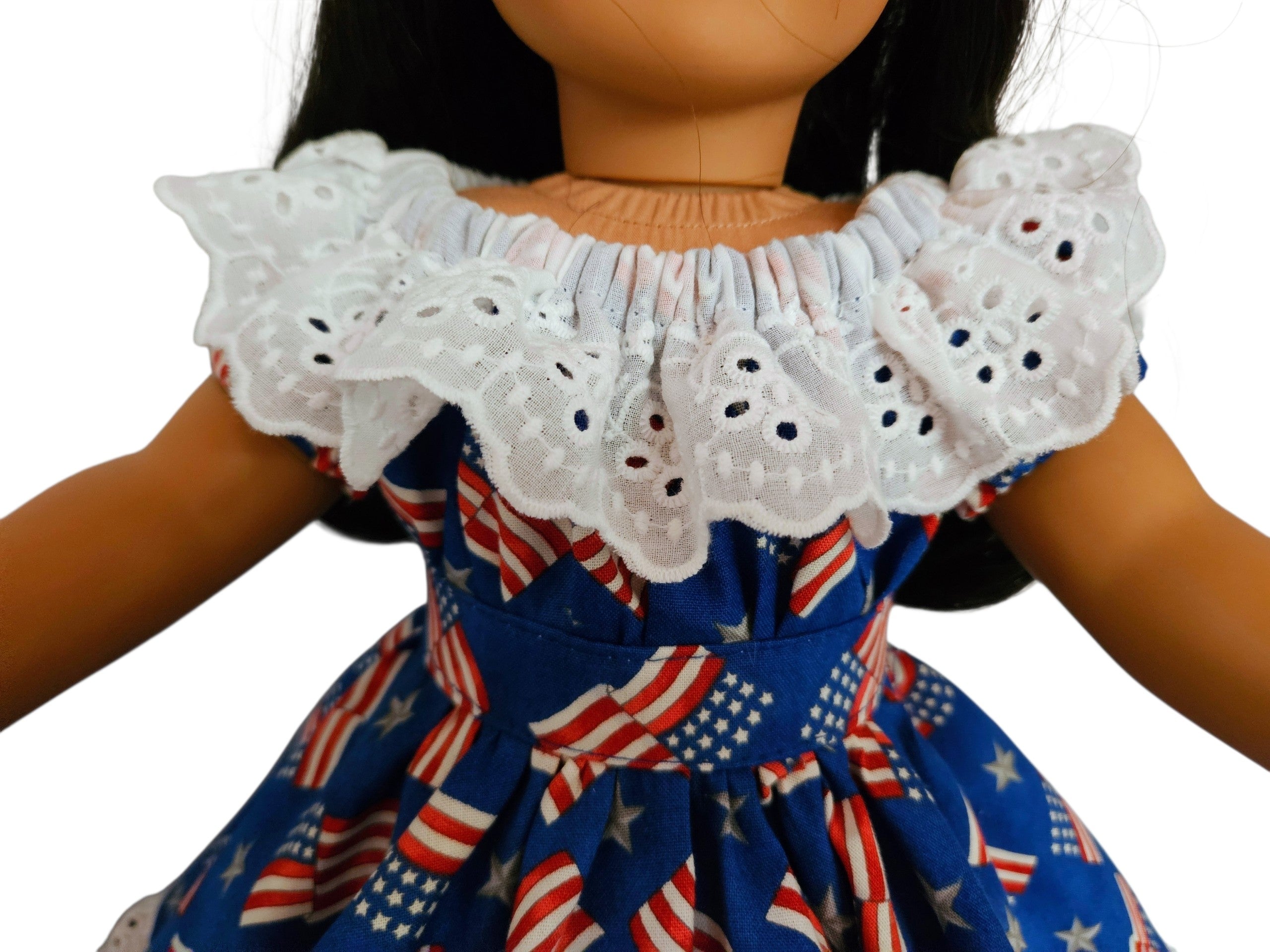 18 inch doll Stars & Stripes Festive Gown