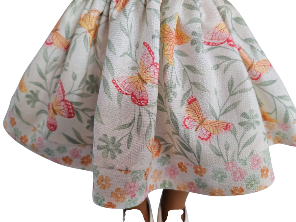 18 inch doll clothes Pastel Floral Dress American girl Handmade