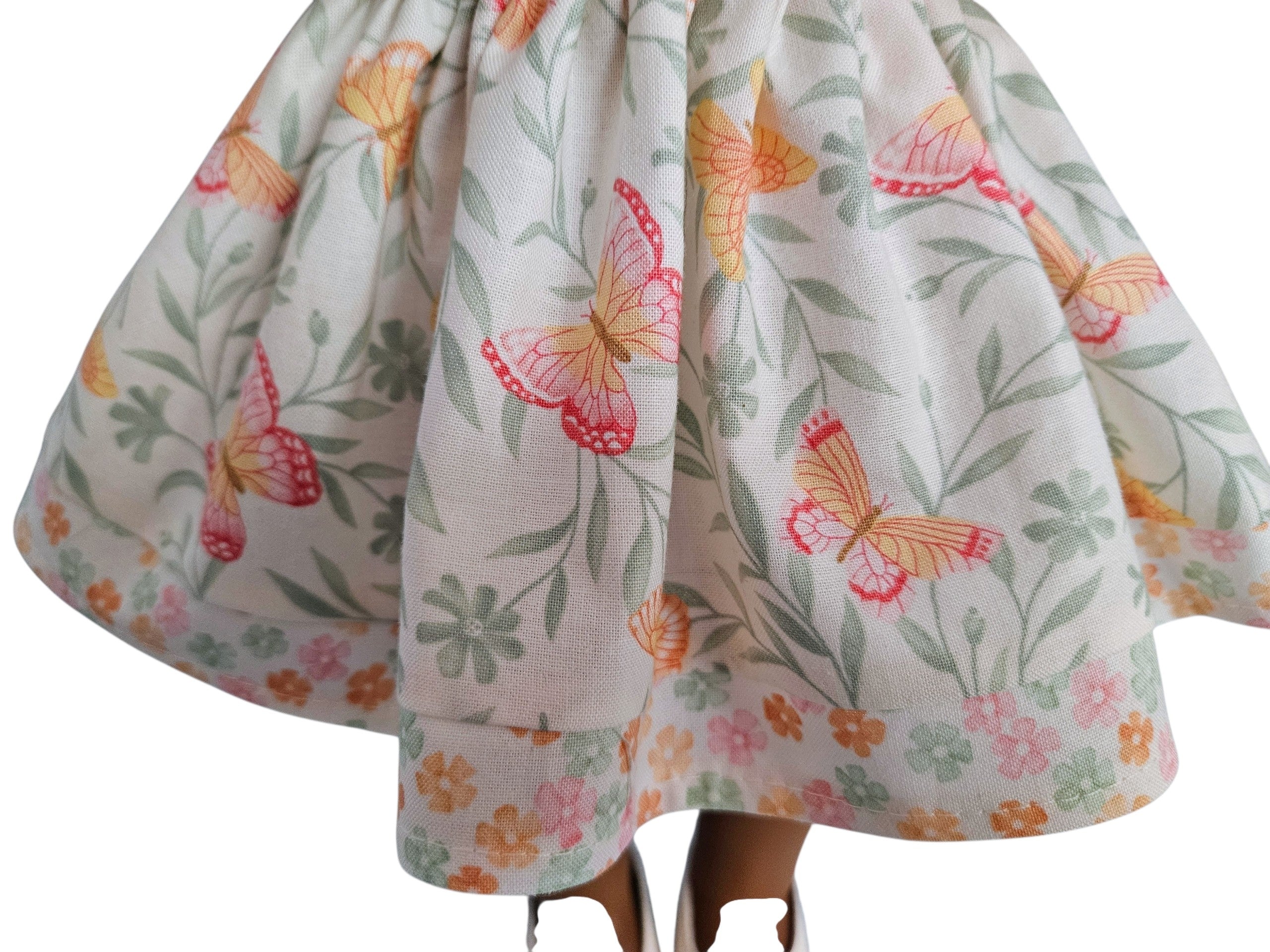 18 inch doll clothes Pastel Floral Dress American girl Handmade