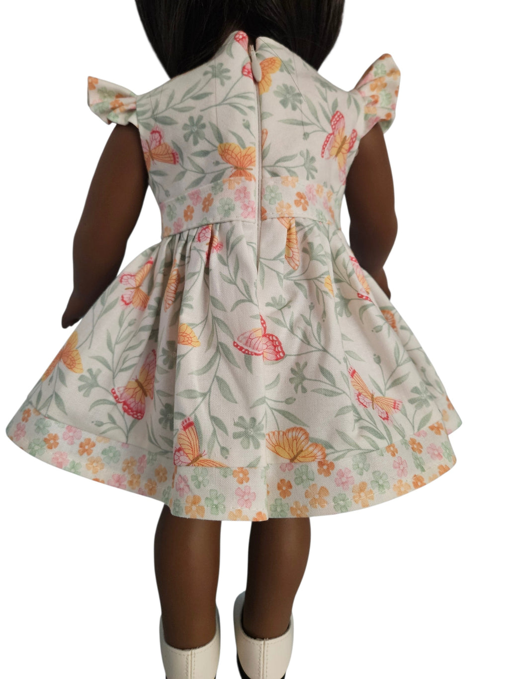 18 inch doll clothes Pastel Floral Dress American girl Handmade