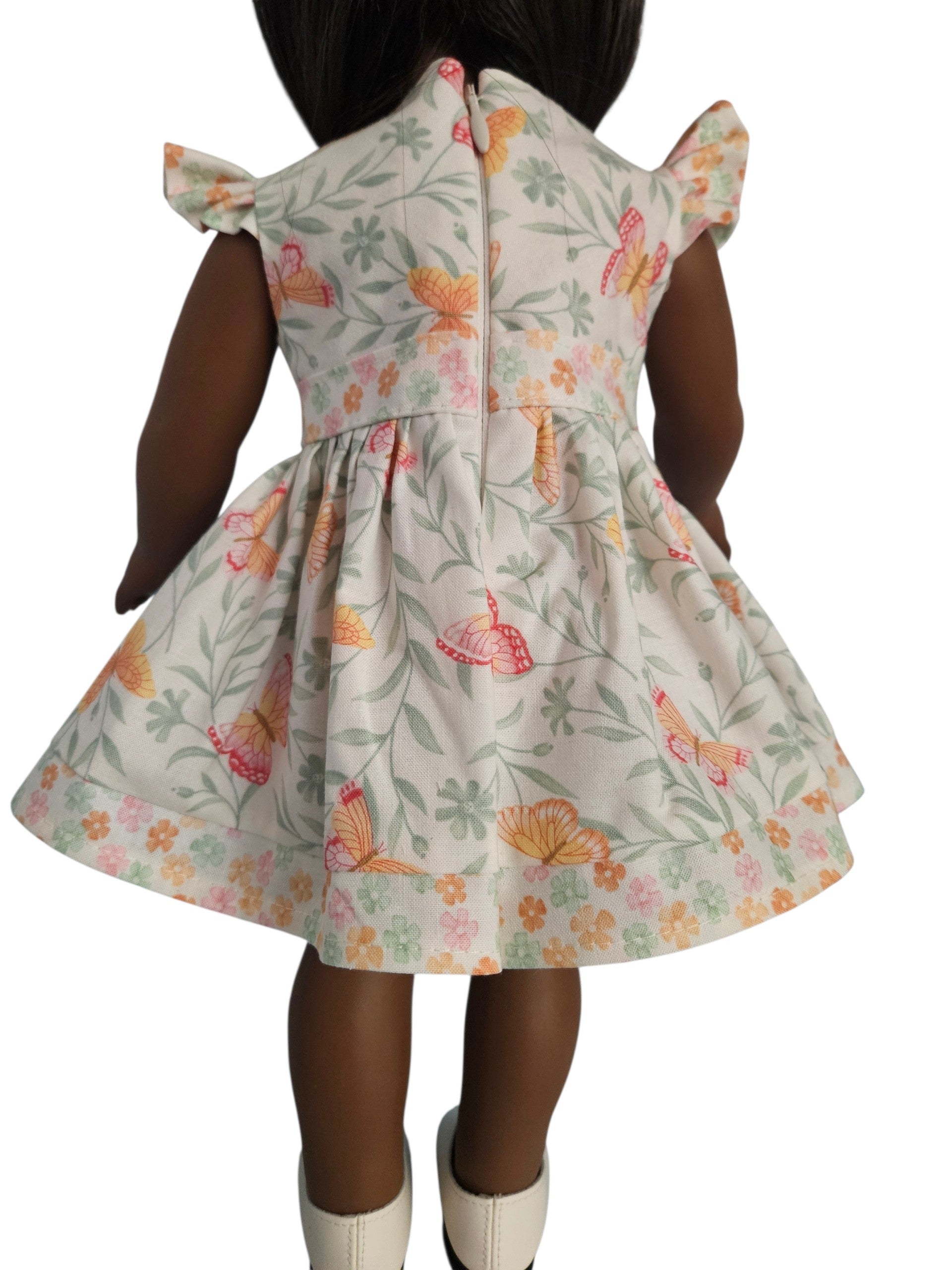 18 inch doll clothes Pastel Floral Dress American girl Handmade