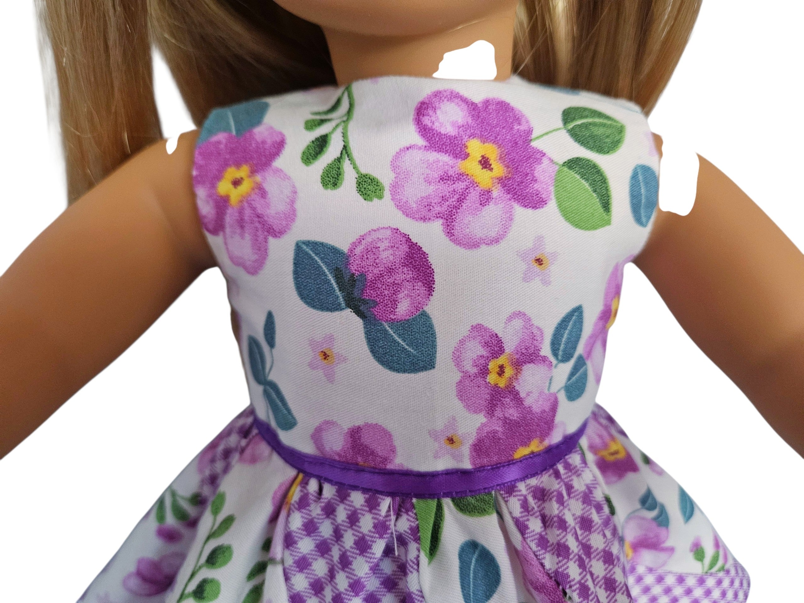 18 inch doll clothes Floral Swirl Dress American Girl Handmade