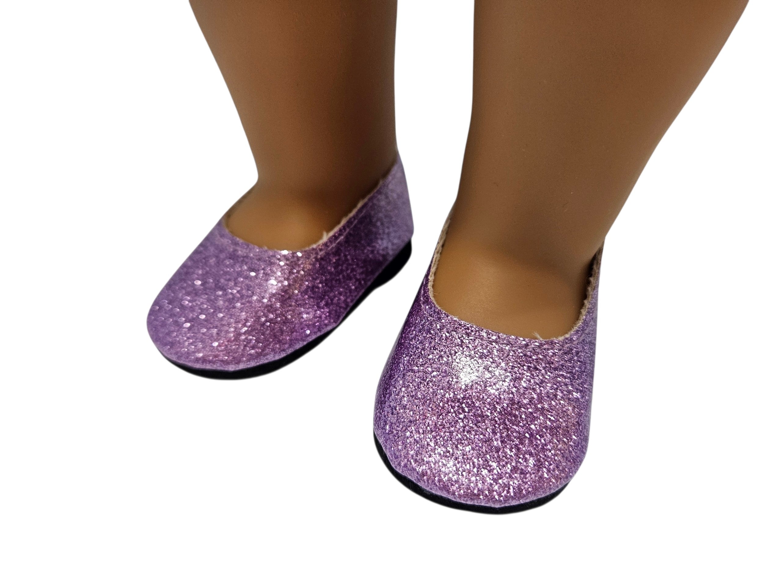 18 inch doll Shoes -Lilac Glitter American Girl