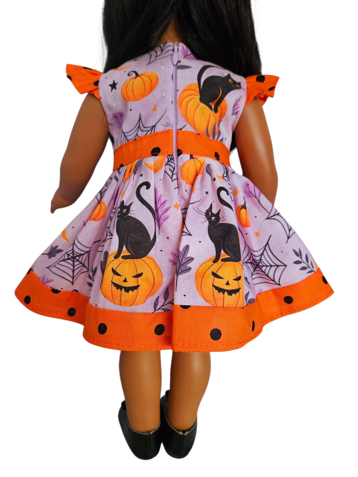18 inch doll Clothes Black Cat Halloween Dress