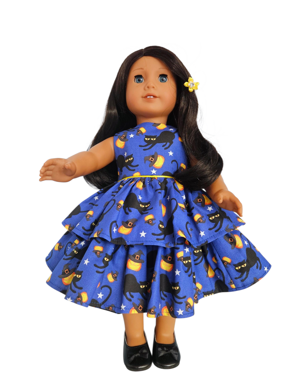 18 inch doll Black Cat Dress