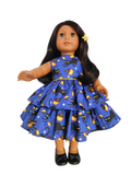 18 inch doll Black Cat Dress
