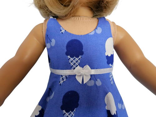 18 inch doll Blue Ice Cream Cone Capri Outfit