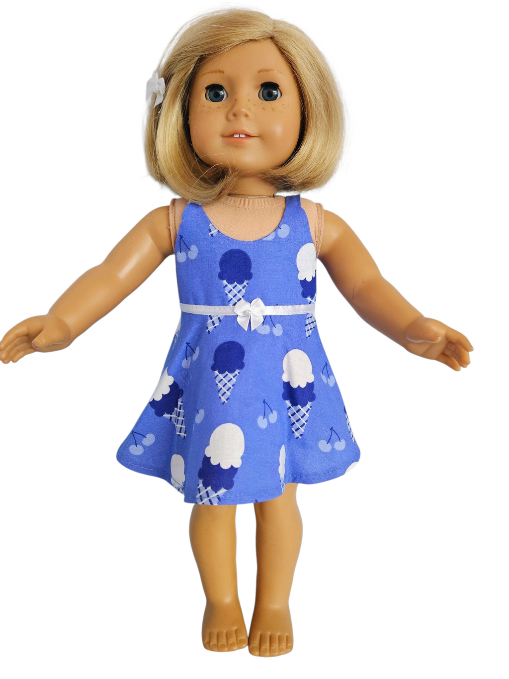 18 inch doll Blue Ice Cream Cone Capri Outfit