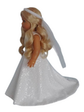 Bridal Gown and Veil/handmade/AG doll/18 inch doll