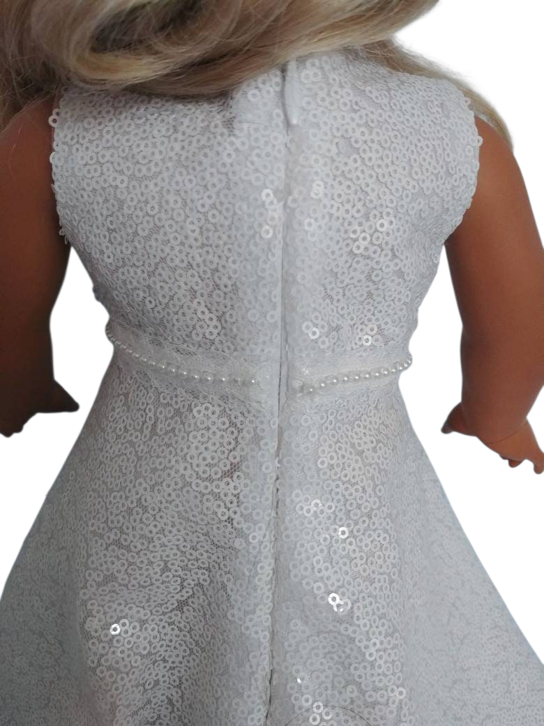 Bridal Gown and Veil/handmade/AG doll/18 inch doll