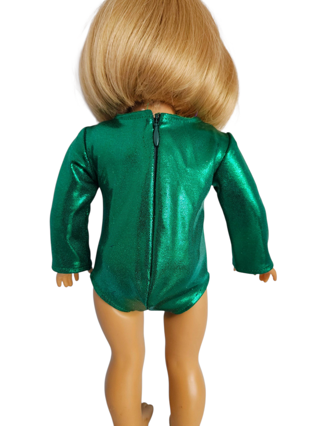 Green/Gold Spandex Gymnastic Leotard/handmade/AG doll/18 inch doll