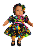 Happy Birthday Dress, Bonnet and Panties/handmade/Bitty baby