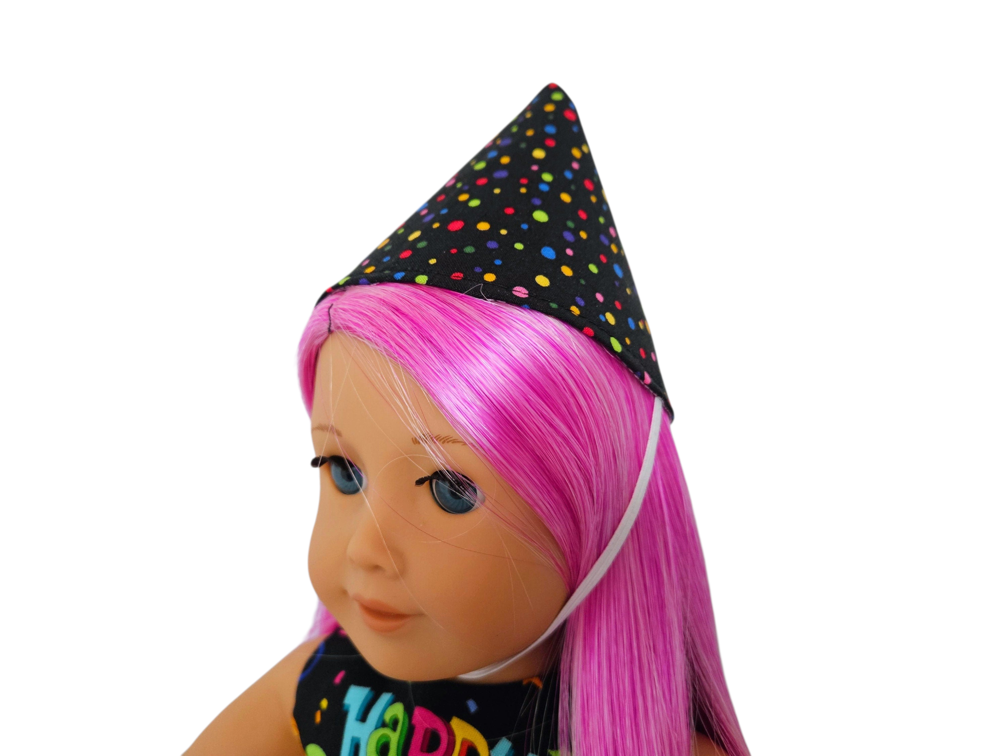 Happy Birthday Dress and Hat/handmade/AG doll/18 inch doll - #105