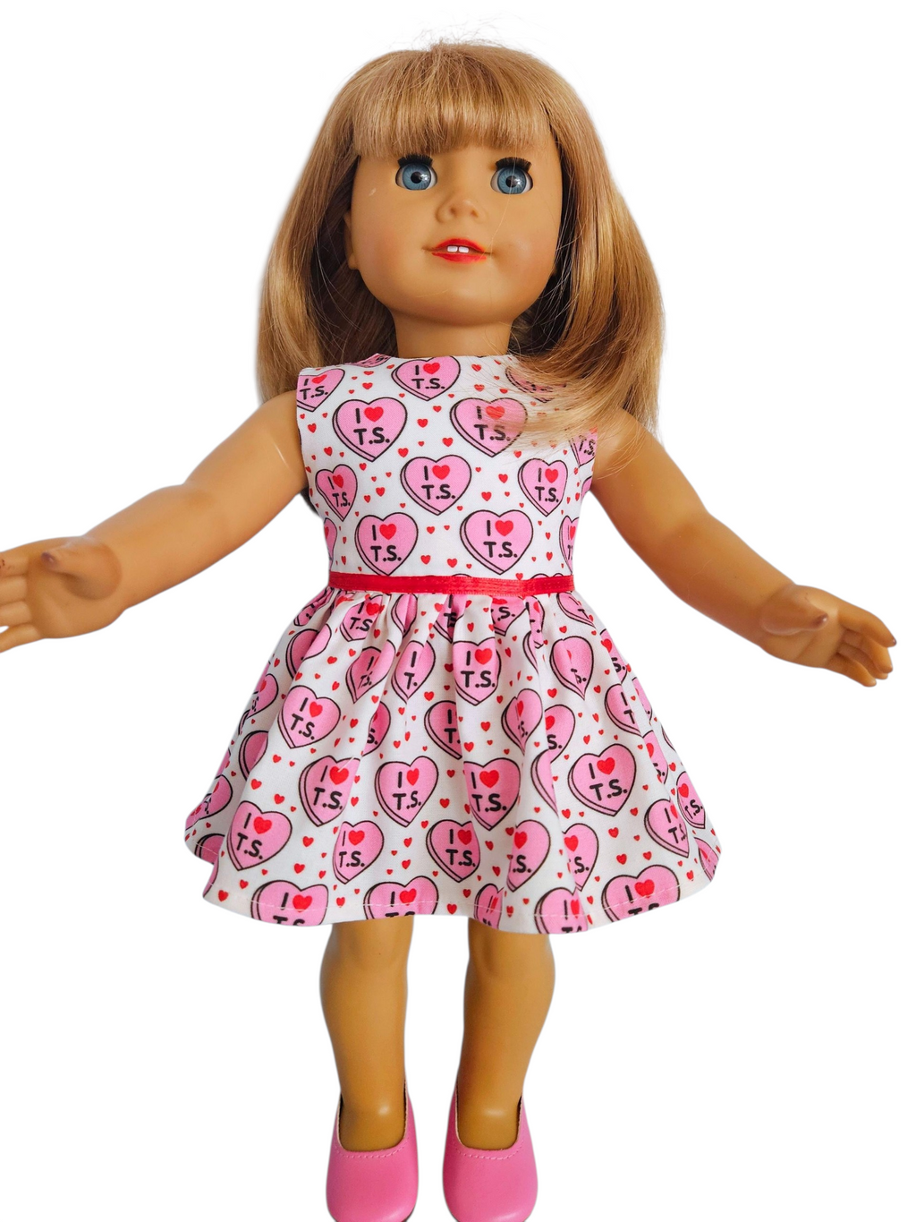 I Love T.Swift Dress/handmade/AG doll/18 inch doll - #102