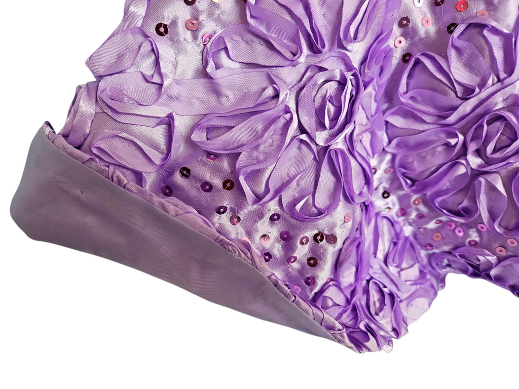 Lavender Ribbon Sequin Gown/handmade/AG doll/18 inch doll