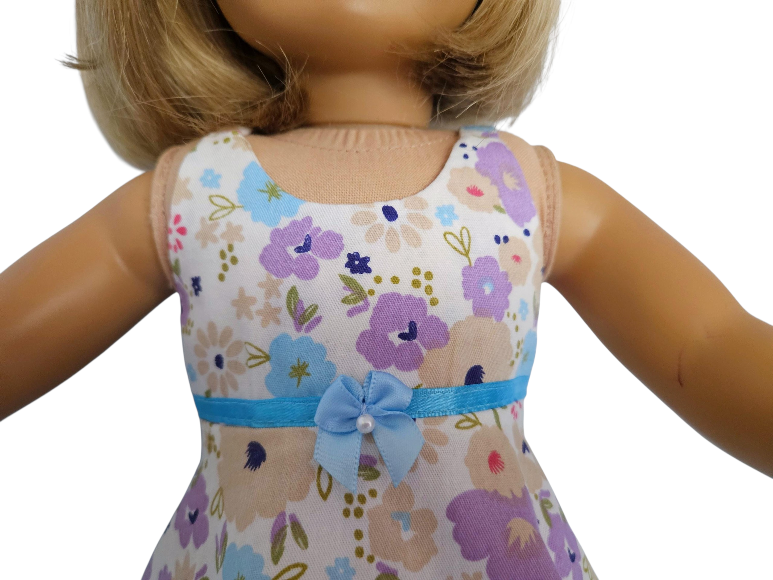 18 inch doll Blue & Purple Capri Outfit